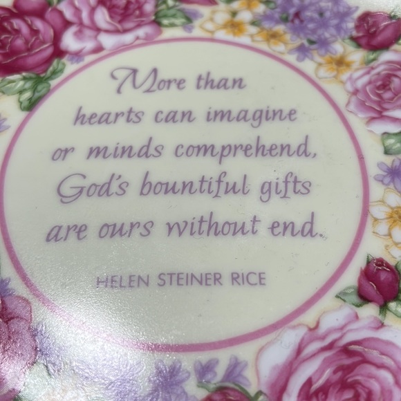 1996 Gibson Greetings Inc. Porcelain Poem Plate by Helen Steiner Rice - Picture 2 of 6
